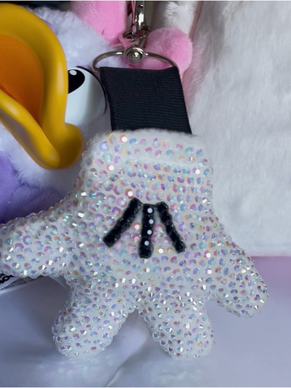 Disney Mickey Glove Plush Purse Charm